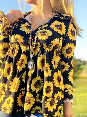 Walking on Sunshine Sunflower Stef Hoodie