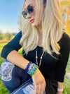 Lace Patch Jean Leggings