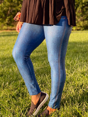 Classic Blue Jean Leggings