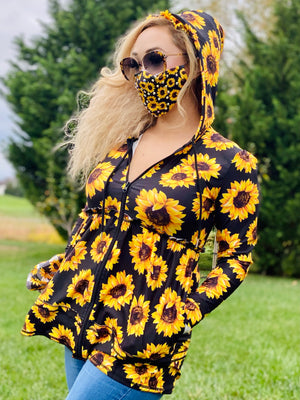 Walking on Sunshine Sunflower Stef Hoodie