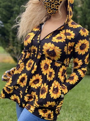 Walking on Sunshine Sunflower Stef Hoodie