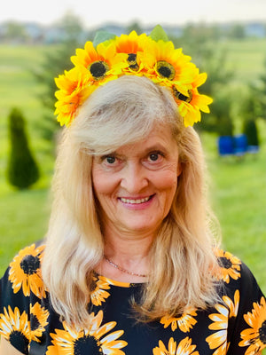 Sunflower Crown Headband