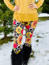 Sunflower, Rose & Leopard Leggings