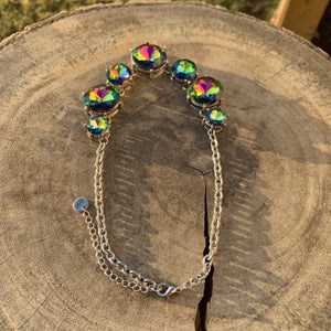 Sparkly Rainbow Crystal Necklace