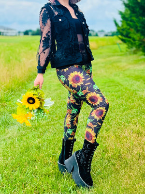Sunflower Stitch Leggings