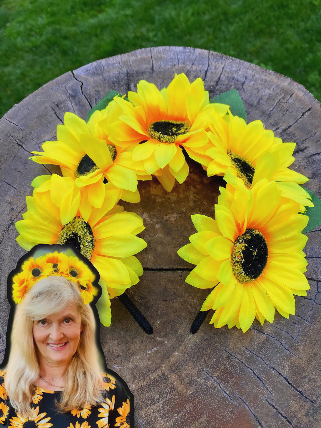 Sunflower Crown Headband