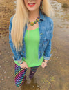 Sparkly Rainbow Crystal Necklace